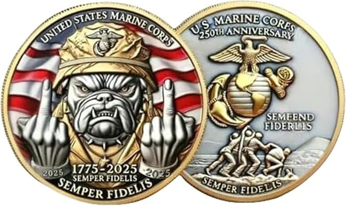 Amazon.com: Marine Corps 250th Anniversary Coins,USMC